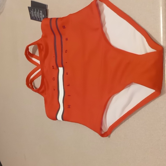 Tommy Hilfiger Swimsuit  Red new with tags size 7 - Picture 4 of 5